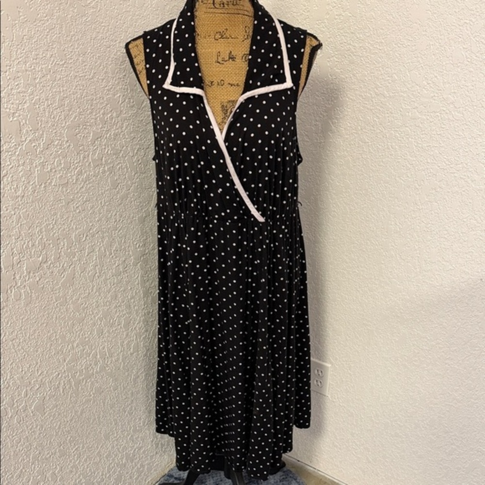 Retro Chic by Torrid Black and White Polka Dot Midi Dress